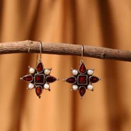 Fabindia Silver Dangler Earrings-image-93