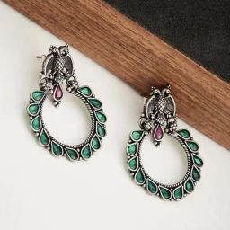 Fabindia Silver Dangler Earrings-image-32
