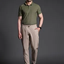 Dida Beige Polyster Regular Fit Solid Trackpant-image-52