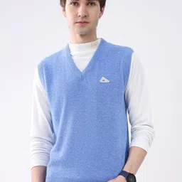 Monte Carlo Men Woollen Sleeveless Sweater Vest-picture-17