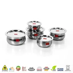 Sumeet Granite Finish NonStick Silver Stainless Steel Round Shape Grill Pan 1.9L-image-69