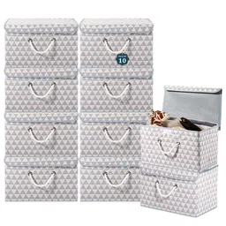 Kuber Industries Grey Set of 6 Reusable Drawer Organiser Organisers-43