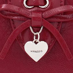 MIRAGGIO Hope Red Top Handle Sling Bag With Adjustable & Detachable Strap image 4