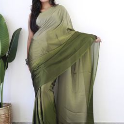 Mitera Ombre Poly Georgette Ready to Wear Saree-picture-17