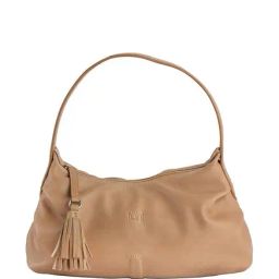 Tohl Rp1 Marisa Beige Tassel Leather Shoulder Bag-image-96