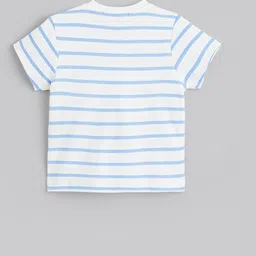 Hopscotch Boys White Pure Cotton Printed Clothing Set-picture-15