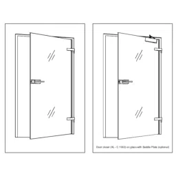 Dorma XL - C 303 Aluminum Silver Finish Internal Glass Door Package - 2-image-80