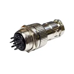 SETMI INDIA GX 20 mm Aviation Connector 125-500 VAC/DC with 8-Pin Male & Female Plug Panel Mount Adapter-75