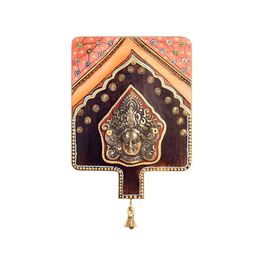 AAKRITI ART CREATIONS Brown & Pink Parameshwar-I Wall Decor Frame With Divine Vishnu-image-3