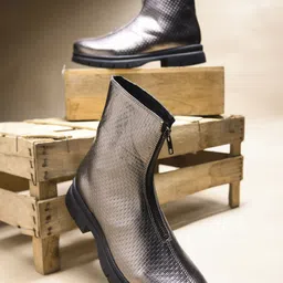 CLOG LONDON Women Casual Block-Heeled Chunky Boots-image-44