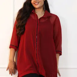 LetsDressUp Women Shirt Style Longline Party Top-image-60