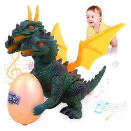 Toyshine DIY Multi Head Dinosaur Toys for 3 Year Old Movable Electric Dinosaur Toys with Lights Roar Sound Swinging Wings Tails Educational Gifts for Kids-image-21