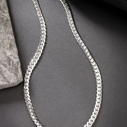 The Roadster Lifestyle Co Men Silver-Plated Linked Chain-picture-44