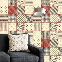 ArtzFolio Printed UV-Resistant Anti-Bacterial Abstract Retro Colors Peel & Stick Wallpaper-picture-27