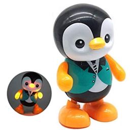 AKN TOYS Dancing Penguin Toy Robot with Lightning Swinging Arms in Suit and Music - Multicolor image 4
