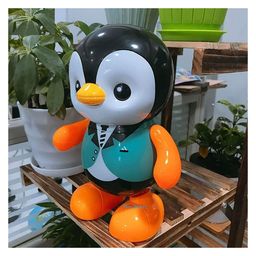 AKN TOYS Dancing Penguin Toy Robot with Lightning Swinging Arms in Suit and Music - Multicolor image 5