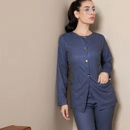 SASSAFRAS worklyf Striped Shirt Style Top-image-44