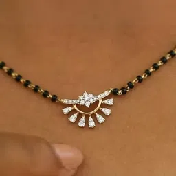 Anouk Artificial Stones Studded And Beaded Mangalsutra-0