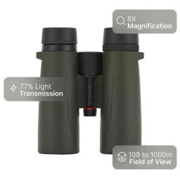 Solognac by Decathlon Wildlife Bird Watching Binoculars 500 8x42 - Green-image-35