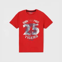 Fame Forever by Lifestyle Boys Red Cotton Printed T Shirt-image-74