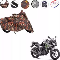 Auto Pearl Polyester Waterproof Two Wheeler Cover for Yamaha Fazer,(Jungle Print)-image-47