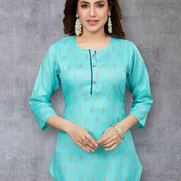 Saree Swarg Woven Design Kurti-image-74