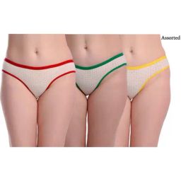 AROUSY Red & Green Printed Bikini Panties - Pack Of 3-picture-14