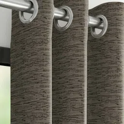 DDecor Grey Polyester Window Curtain (5 ft.) - Set of 1 image 2