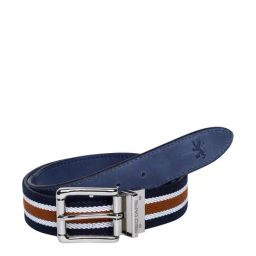Red Tape Blue & Red Leather Reversible Belt for Men-image-44
