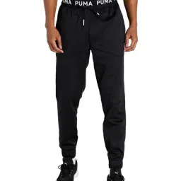 Puma Black Polyester Joggers-image-30