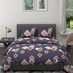 Bianca AVENTINE Checks Slate 192 TC Microfibre King Bedding Set-picture-8