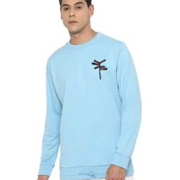 Forever 21 Sky Blue Regular Fit Sweatshirt-image-63
