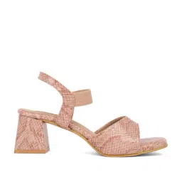Elle Women's Pink Ankle Strap Sandals-image-64