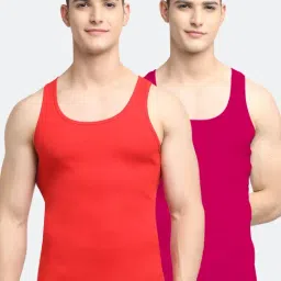 Friskers Multi Cotton Slim Fit Vest - Pack of 2-picture-37