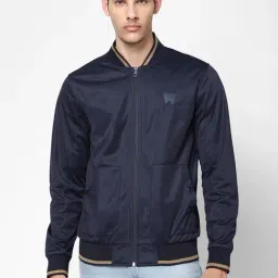 Wrangler Navy Regular Fit Jacket-8