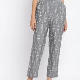 Fabindia Grey Cotton Printed Pants-picture-10