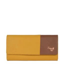 Baggit Yellow Color Block Tri-Fold Wallet for Women-image-37