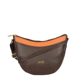 Enoki by Baggit Brown Solid Small Sling Handbag-image-53