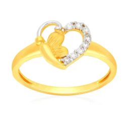 Malabar Gold and Diamonds 18k Gold Heart Ring for Women-image-82