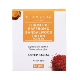 Glamveda Turmeric, Saffron and Sandalwood Ubtan Facial Kit-image-8