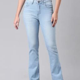 Zheia Blue Cotton Slim Fit Jeans-image-91