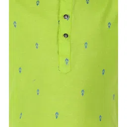 Pro-Ethic Style Developer Kids Green & White Printed Full Sleeves Kurta with Pyjamas image 5