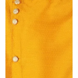 Pro-Ethic Style Developer Kids Yellow & Red Solid Full Sleeves Kurta with Pyjamas image 5