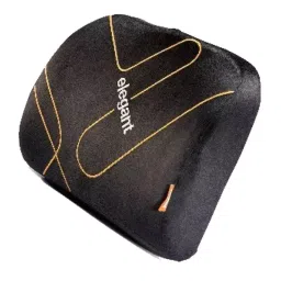 Elegant Memory Foam Lumbar Support Car Pillow Black-image-93
