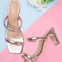 Iconics Women's Rose Gold Casual Sandals-image-94