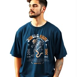 THE BEETEL HOUSE Men Graphic Printed Oversized T-shirt-image-36