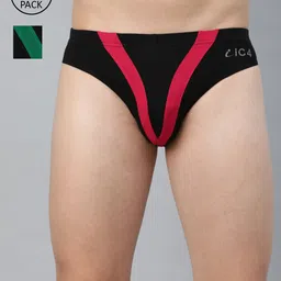 IC4 Men Pack of 2 Assorted Printed Briefs 0BR-BM329P2-7