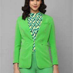 Allen Solly Green Regular Fit Blazer-image-29