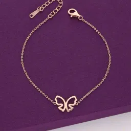 Kai Jewel Sterling Silver The Fancy Flight Rose Gold Bracelet for Women-image-117