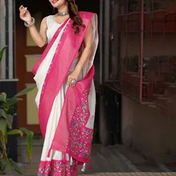 J 6 DESIGNER Woven Design Zari Silk Blend Saree-image-94